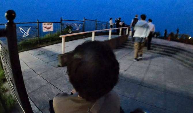 【函館山ロープウェイ】漁火公園の様子